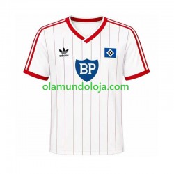 Camisola Hamburger SV 1984 Retro Homem Equipamento Primeiro Manga Curta